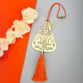 Hindu God Shiva Car rear view mirror hanging décor accessories in Brass